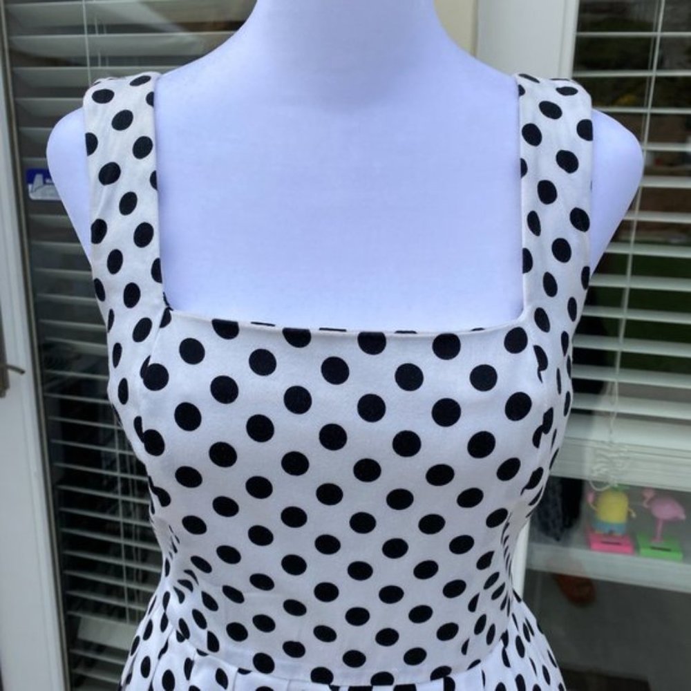 🚀SOLD🧨Mid 2000's Betsey Johnson White w/ Black polka dot - Picture 14 of 16